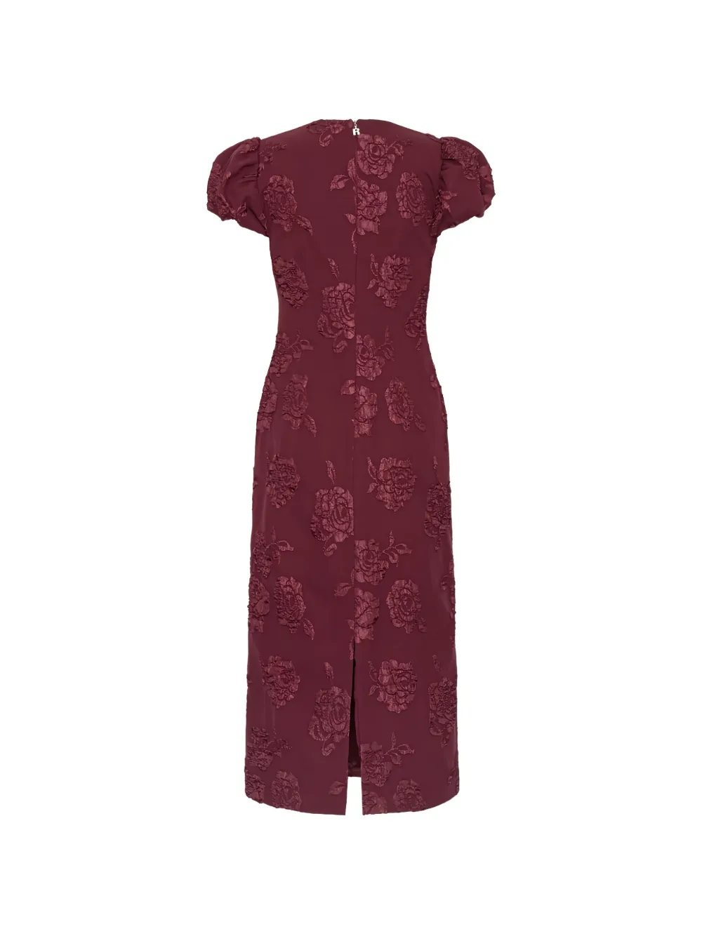 ROTATE BIRGER CHRISTENSEN Midi-jurk met jacquard Rood