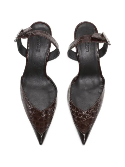 ROTATE BIRGER CHRISTENSEN leather mule slingback brown