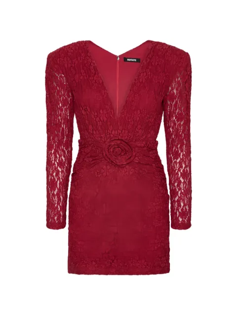 ROTATE BIRGER CHRISTENSEN lace V-neck mini dress