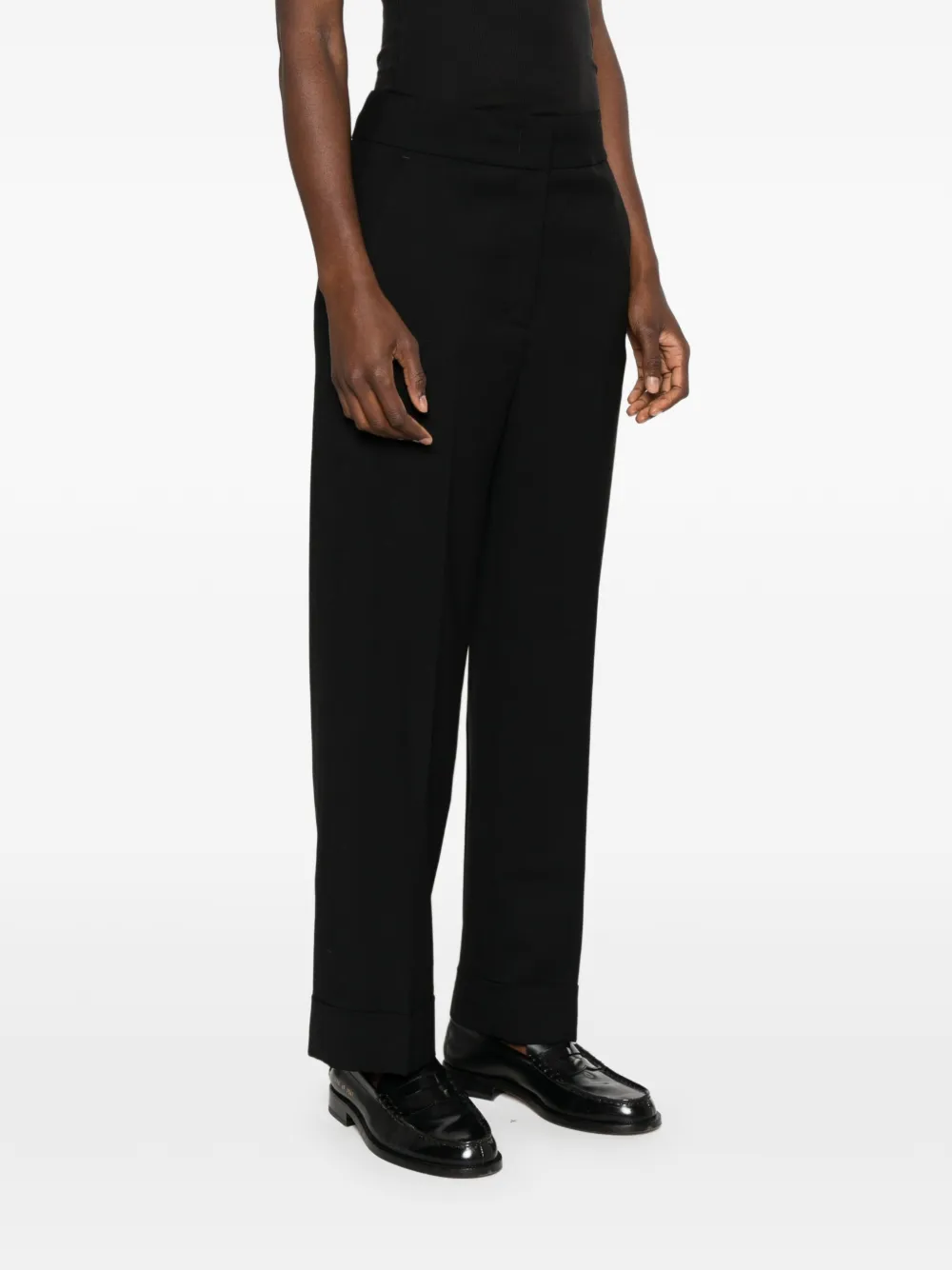 Peserico Straight pantalon Zwart