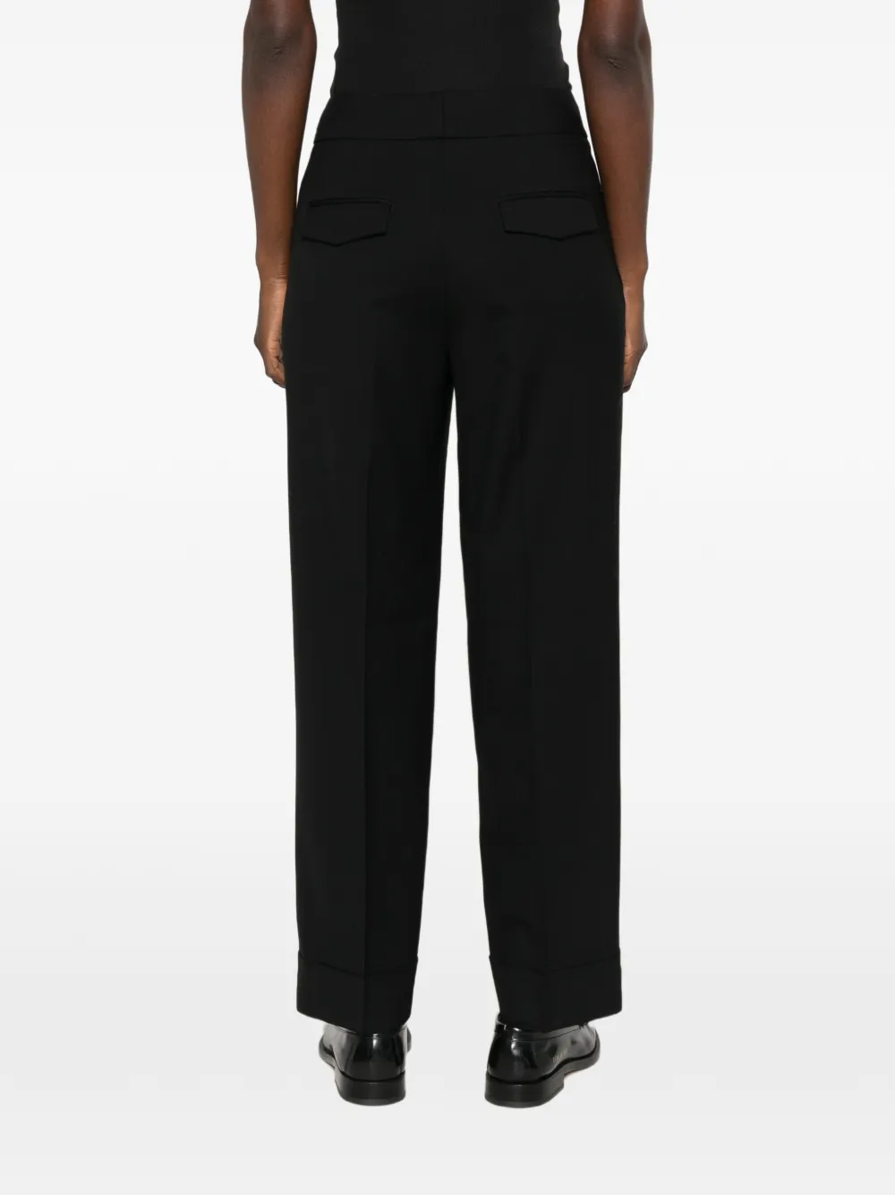 Peserico Straight pantalon Zwart