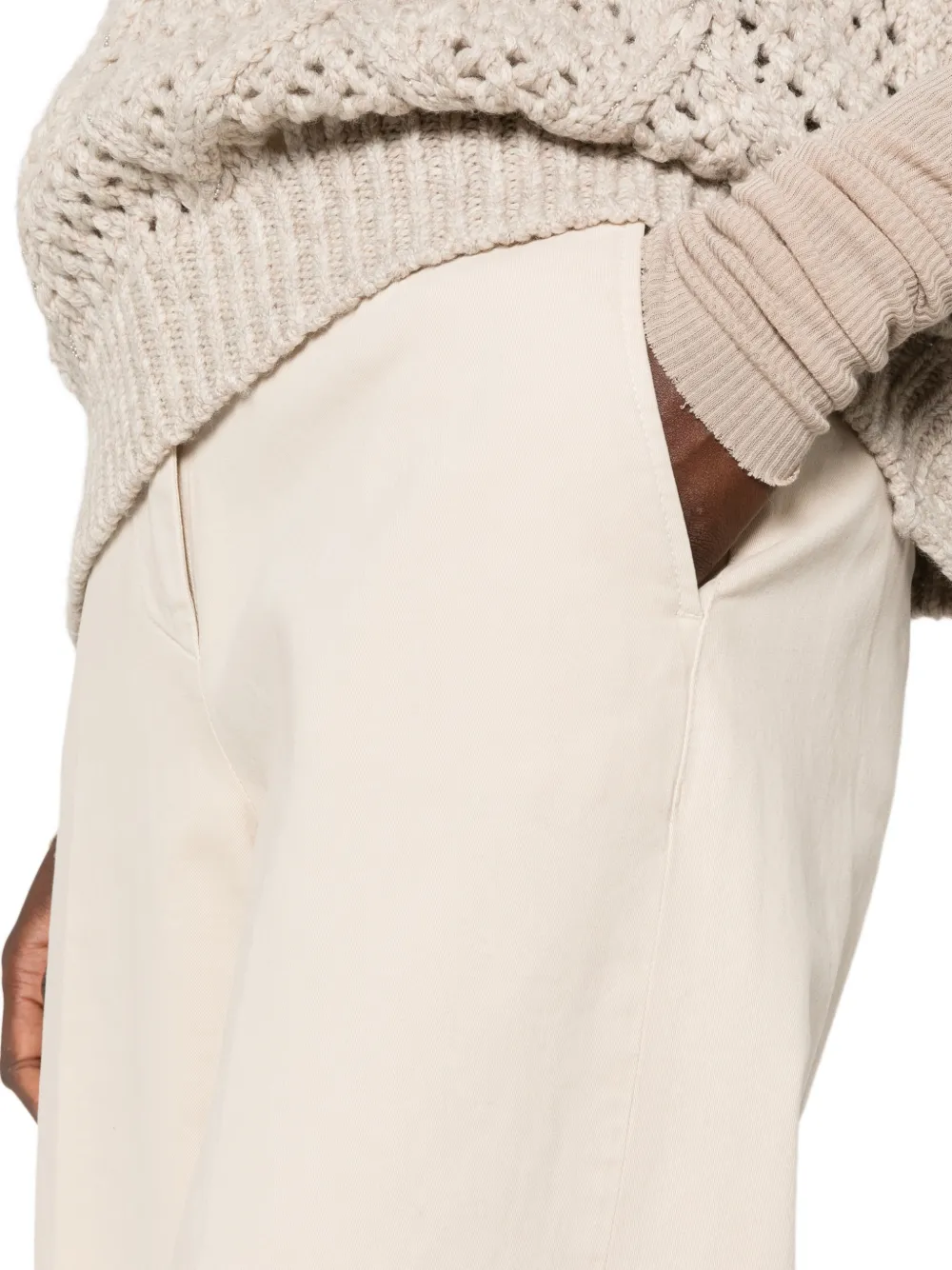 Peserico Broek met wijde pijpen Beige
