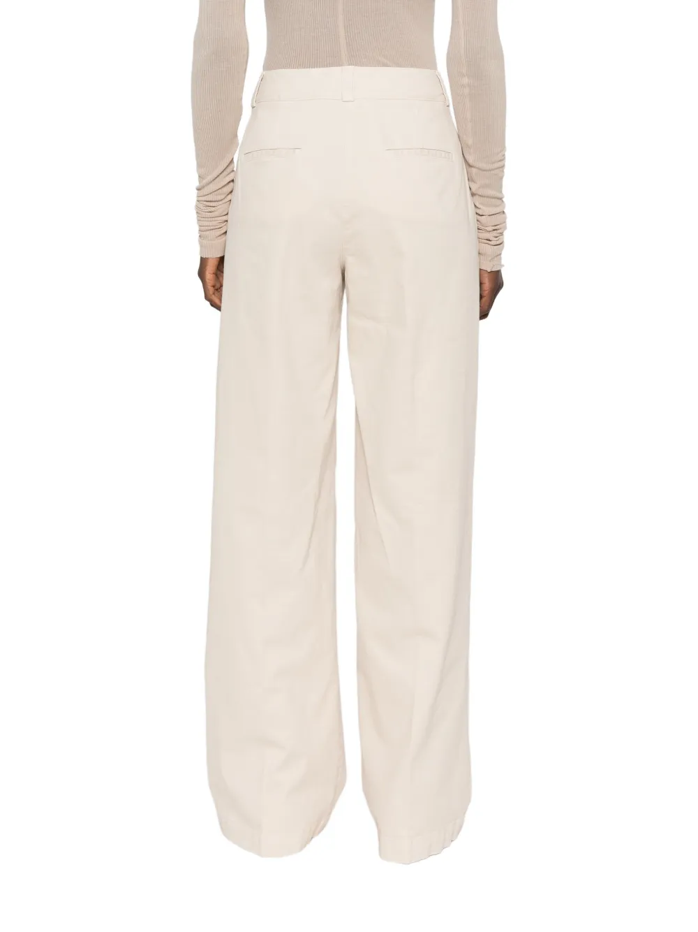 Peserico Broek met wijde pijpen Beige