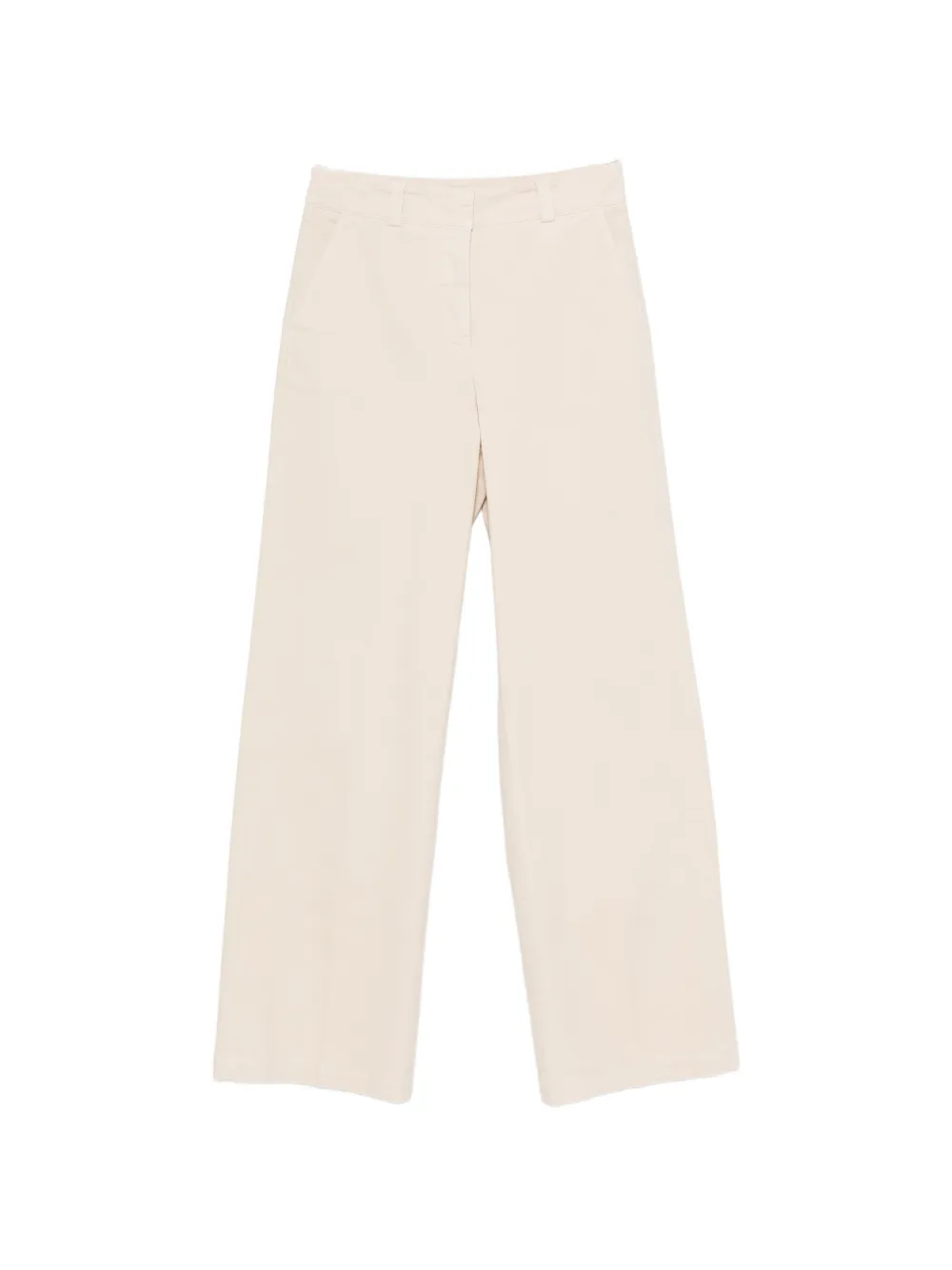 Peserico concealed-fastening wide-leg trousers - Toni neutri