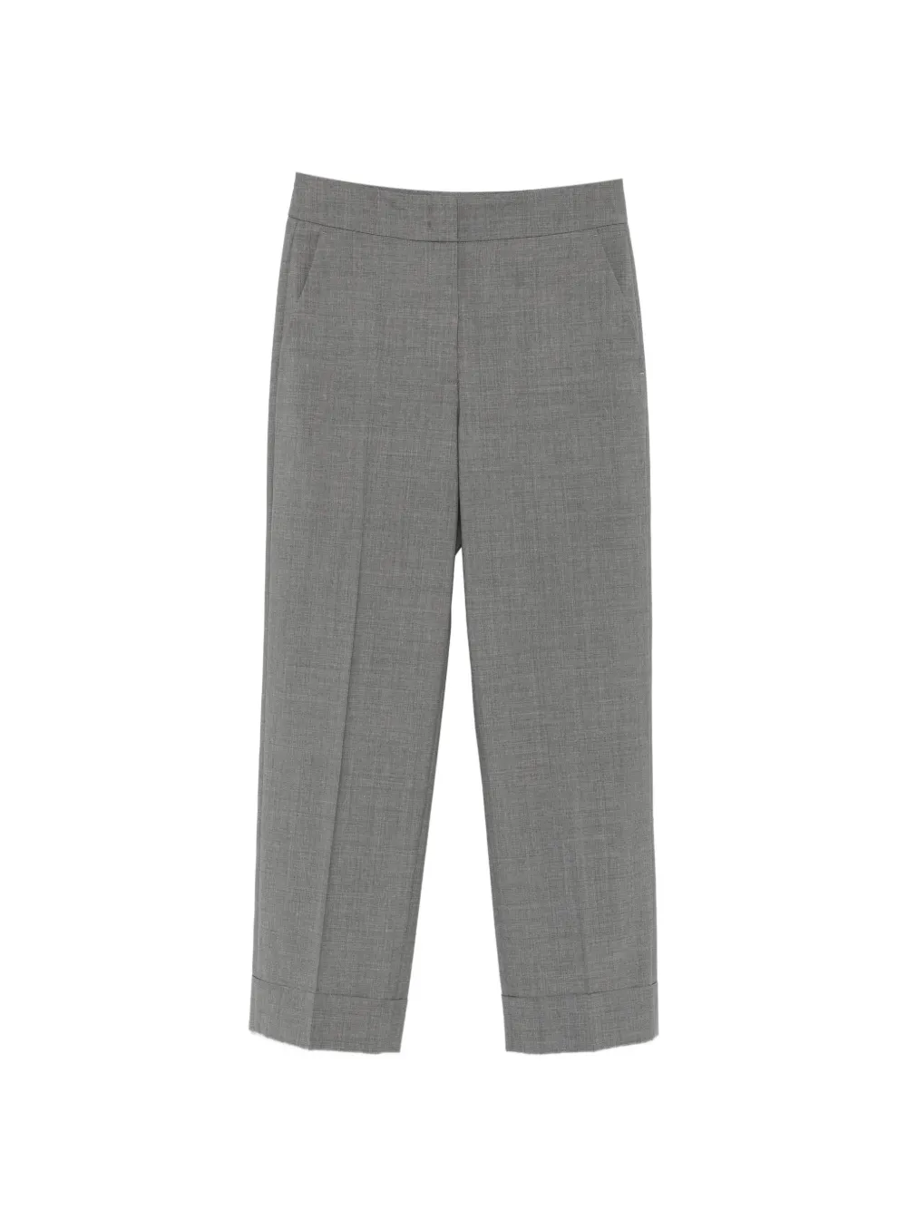 Peserico pressed-crease turned-up trousers - Grau
