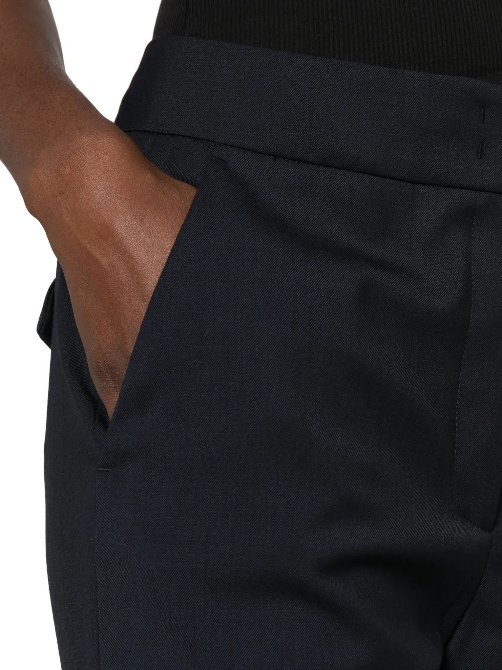 Peserico Geplooide pantalon met manchetten Blauw