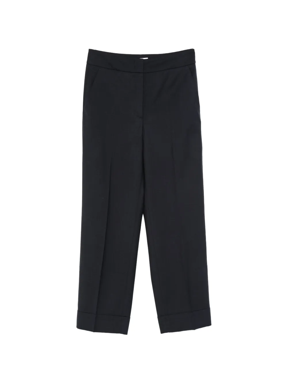 Peserico pressed-crease cuffed-hem tailored trousers