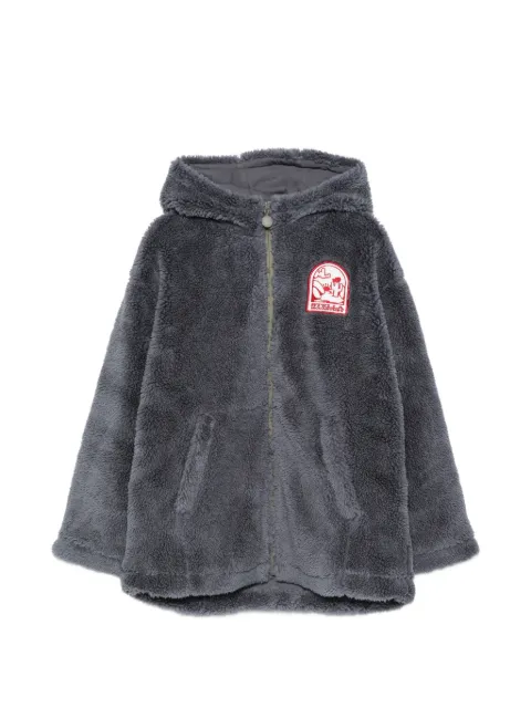 Stella McCartney Kids logo-patch hooded coat