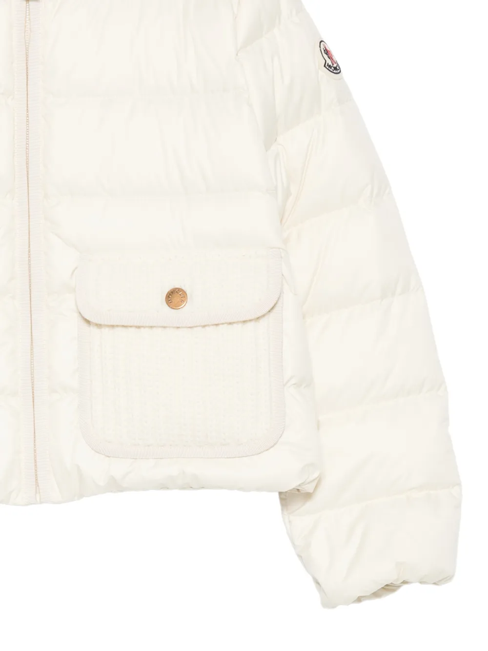 Moncler Enfant Amara gewatteerd jack Beige