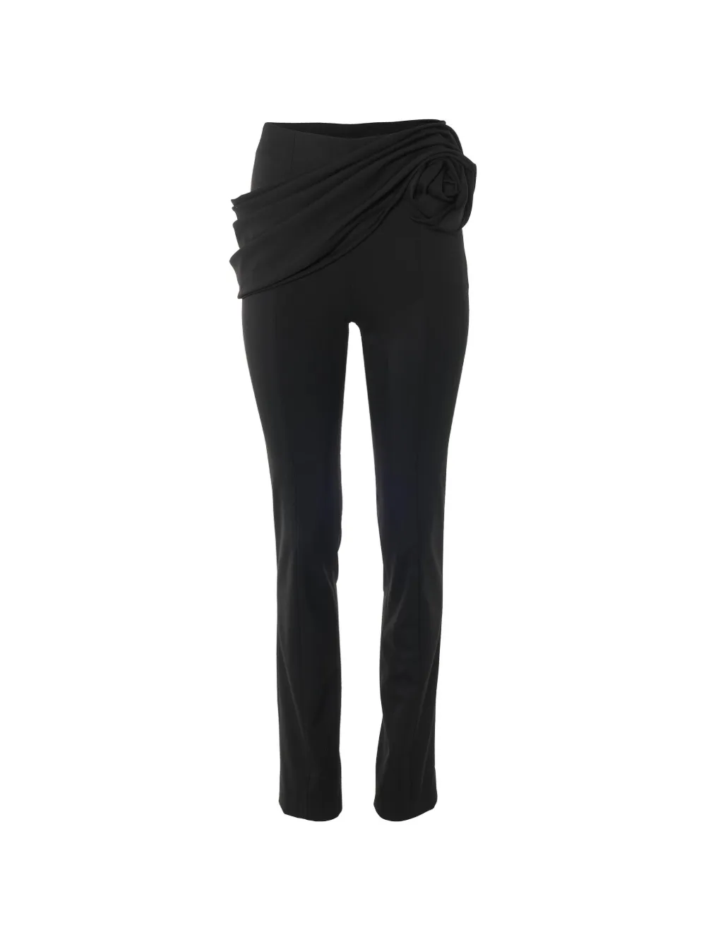 Carolina Herrera rosette-sash skinny trousers - Schwarz