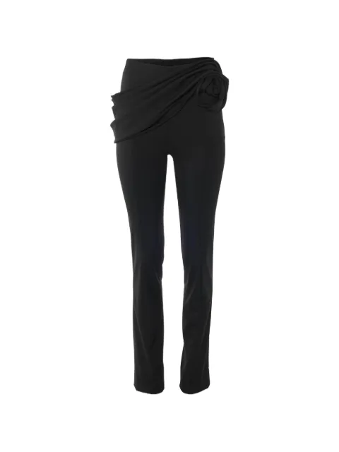Carolina Herrera rosette-sash skinny trousers