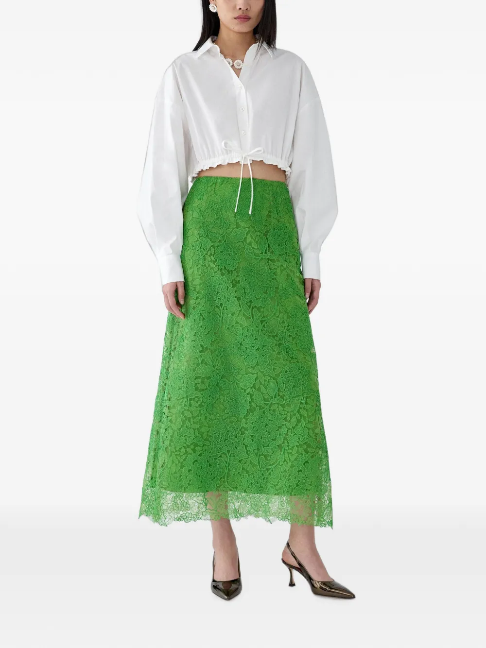 Carolina Herrera Blouse met trekkoord Wit