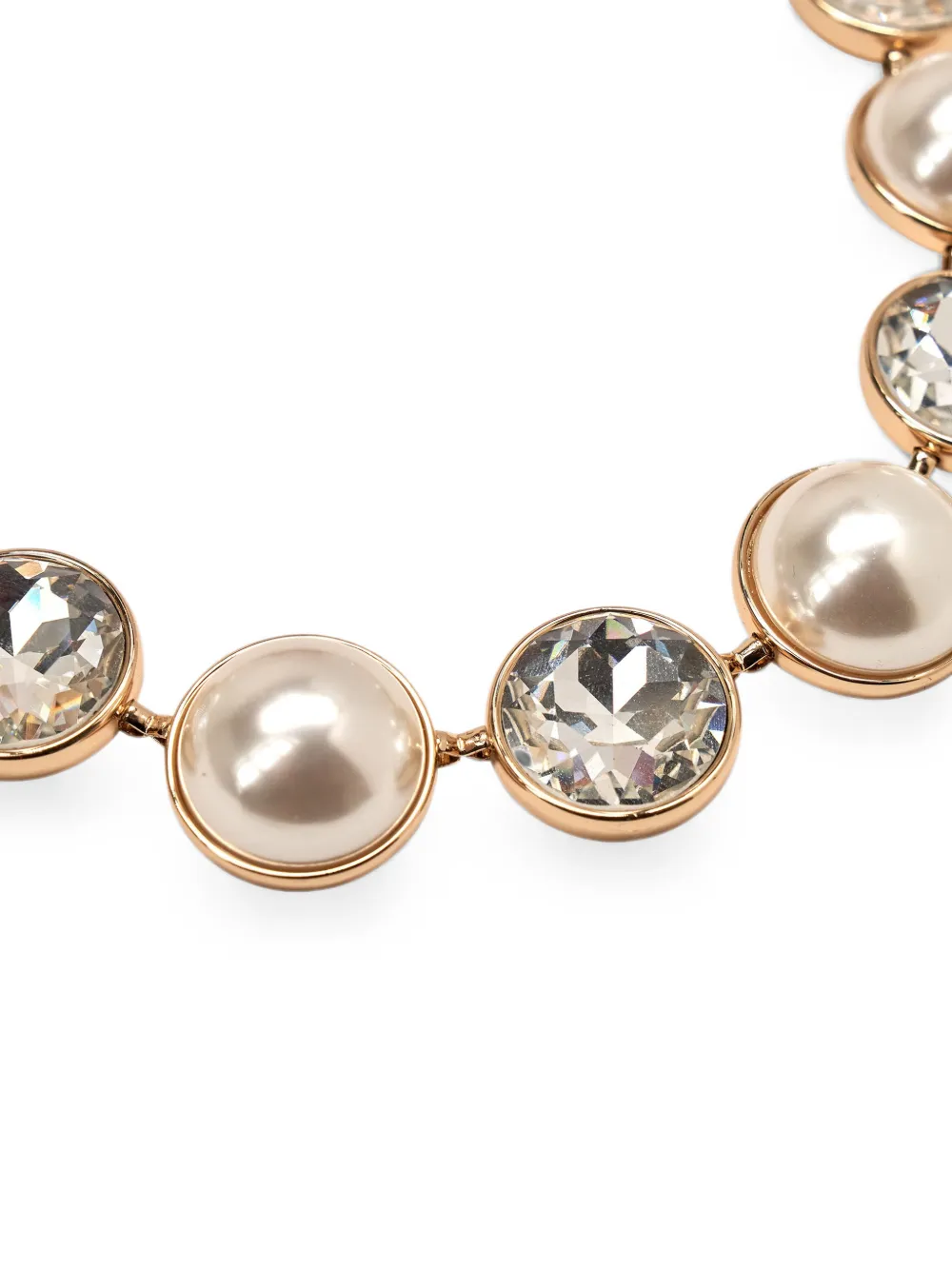 Carolina Herrera Crystal-embellishments Necklace in Gold, view 4