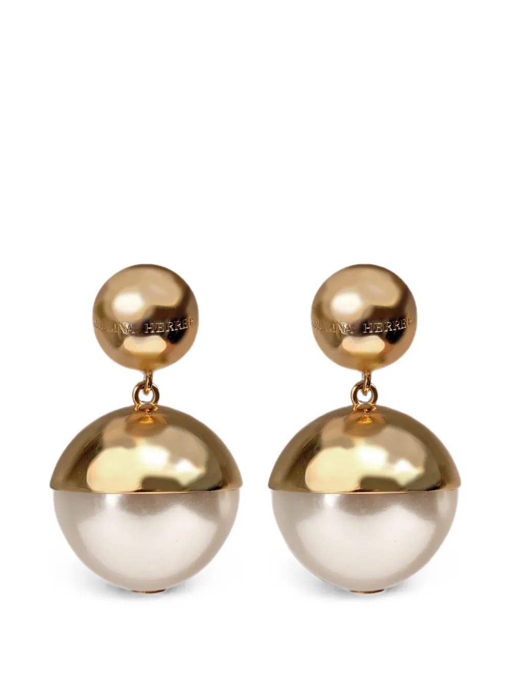 Carolina Herrera pearl-drop earrings - Oro