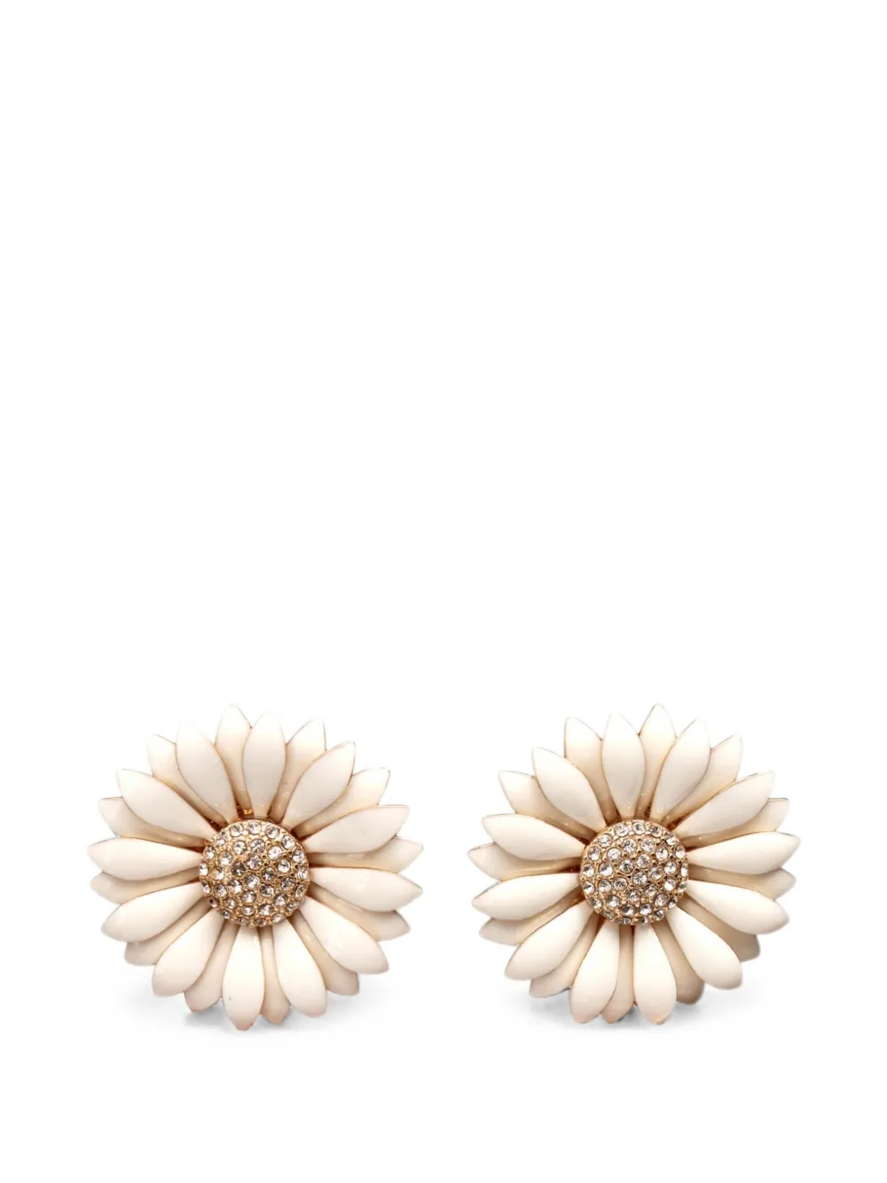 Carolina Herrera crystal-embellished earrings - Bianco