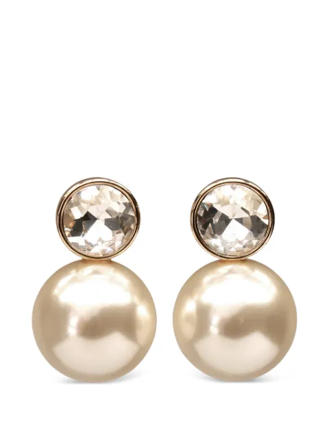 Carolina Herrera aretes con detalles de cristal