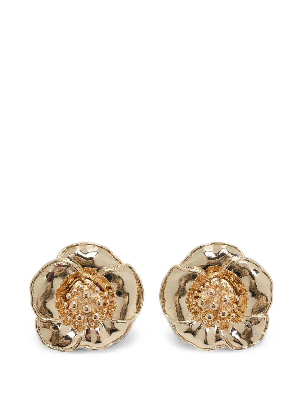 Carolina Herrera flower-motif earrings - Oro