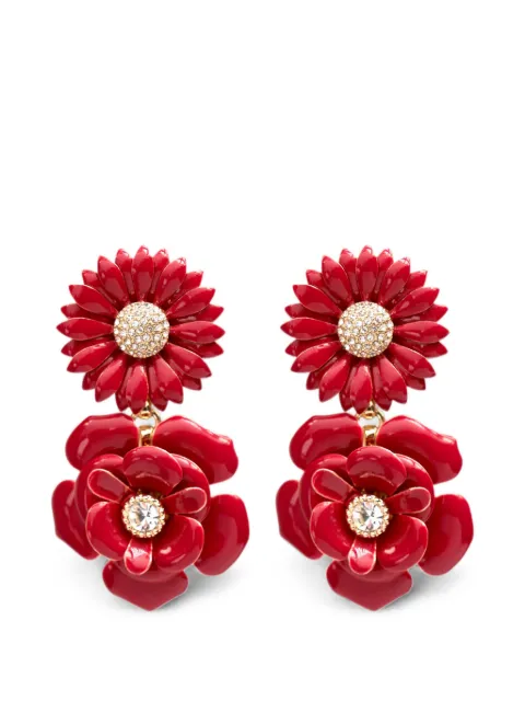Carolina Herrera flower-drop earrings
