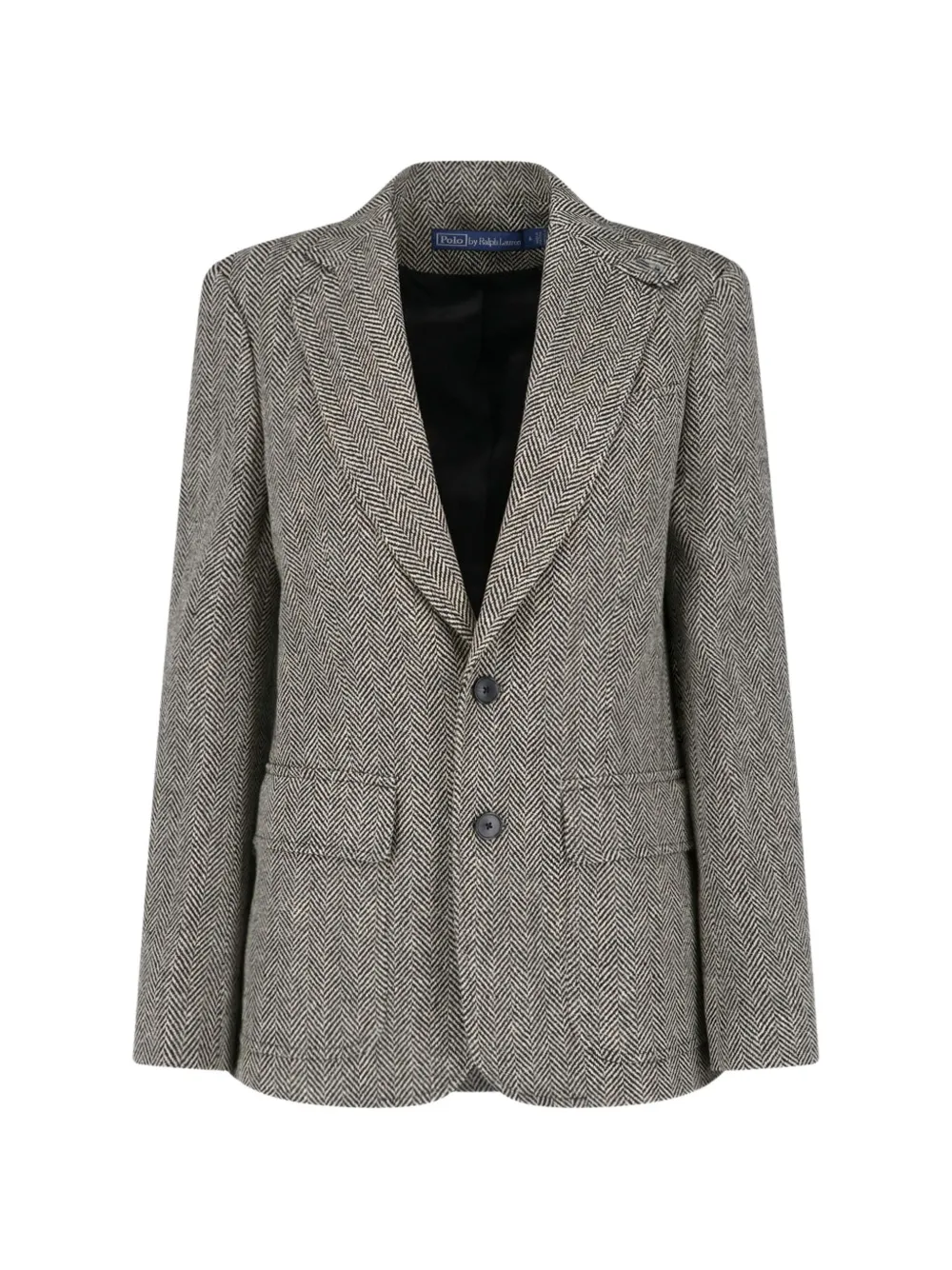 Polo Ralph Lauren herringbone-pattern single-breasted blazer - Nude