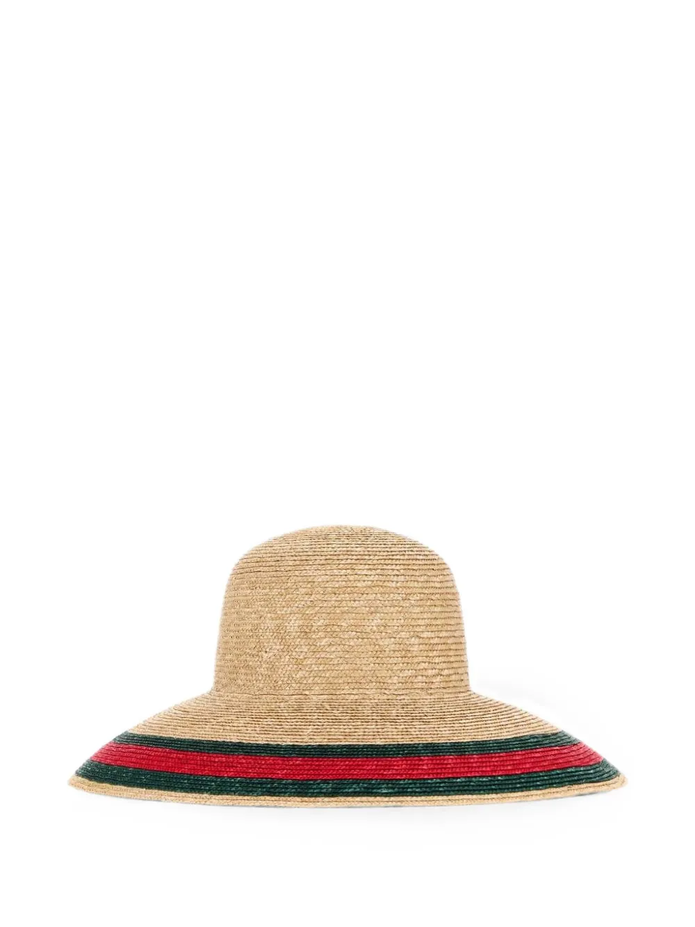 Gucci Geweven hoed met Web Beige