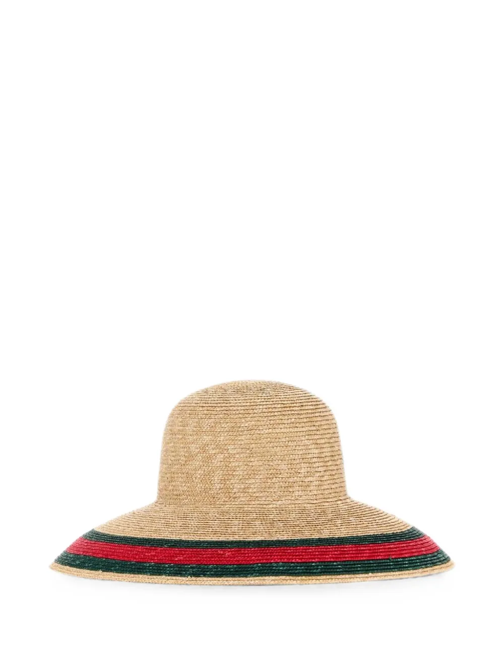Gucci Geweven hoed met Web Beige