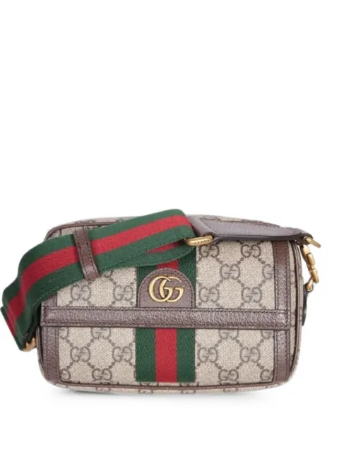 Gucci GG Supreme Web-stripe messenger bag