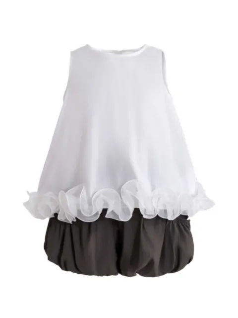 Sweet Cactus ruffle-trim puff skirt set