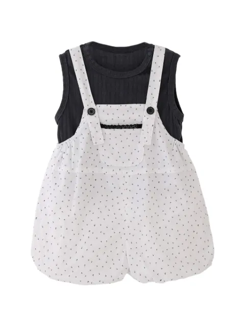 BANBLU crew-neck tank top and playsuit set