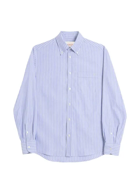 Valentino Garavani logo-embroidered striped shirt