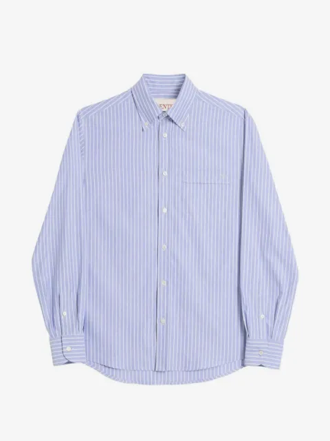 Valentino Garavani logo-embroidered striped shirt