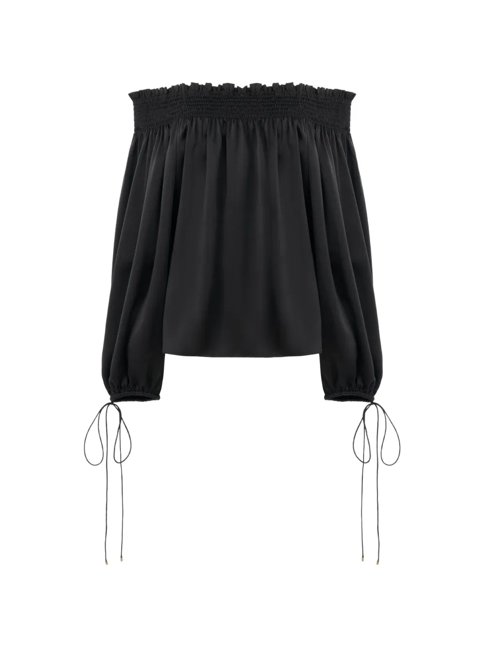 Chloé off-shoulder long-sleeve blouse - Nero