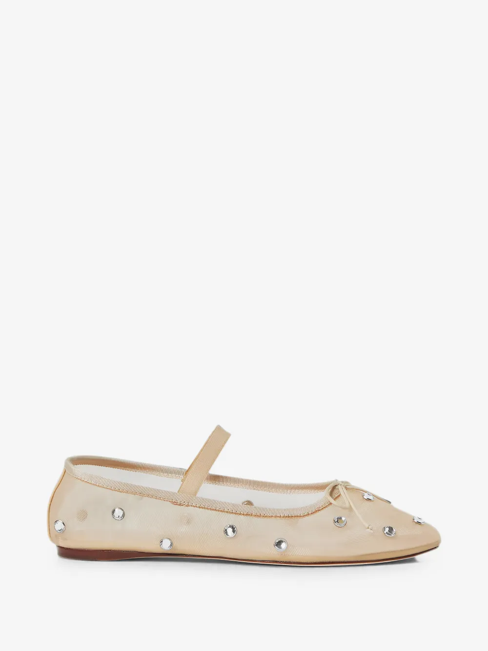 Leonie crystal-embellished ballet flats