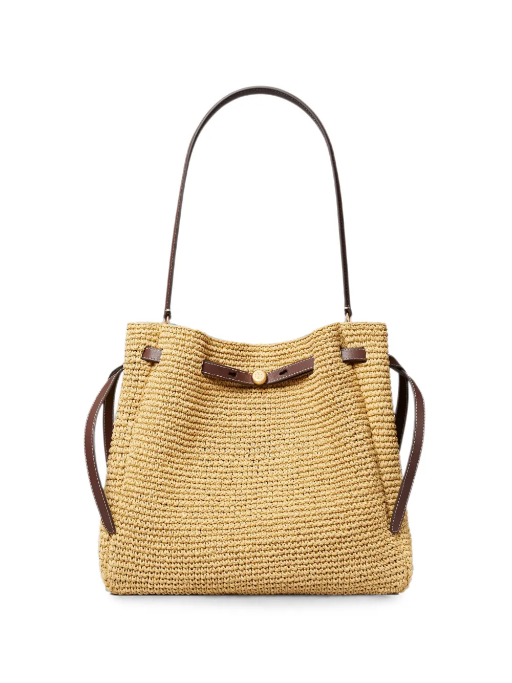 Tory Burch large Romy woven shoulder bag - Toni neutri