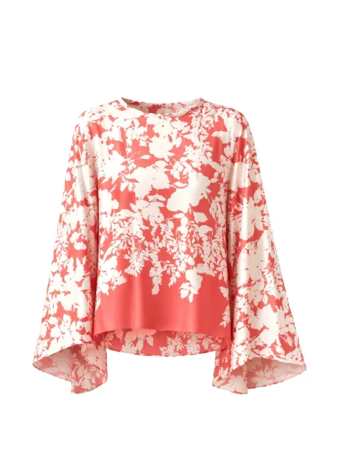 Agnona floral-print silk blouse