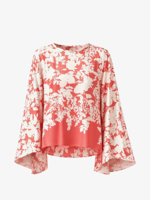 Agnona floral-print silk blouse
