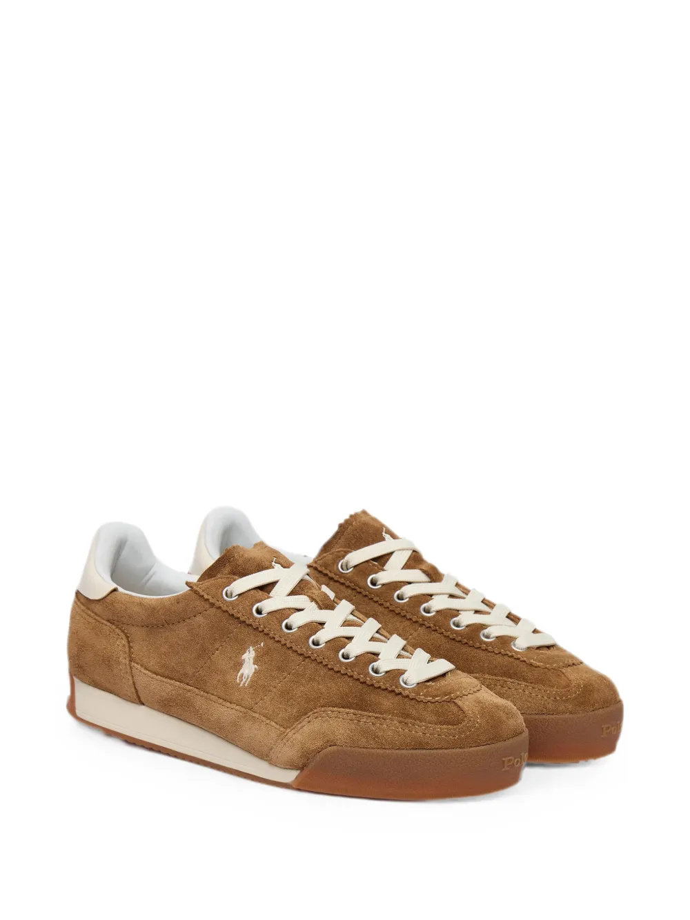 Polo Ralph Lauren Hester leather sneakers Bruin
