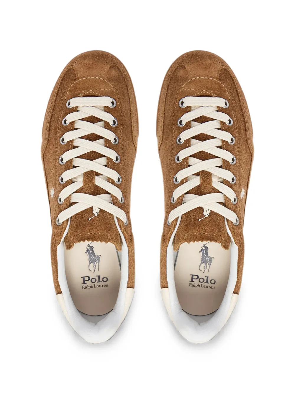 Polo Ralph Lauren Hester leather sneakers Bruin