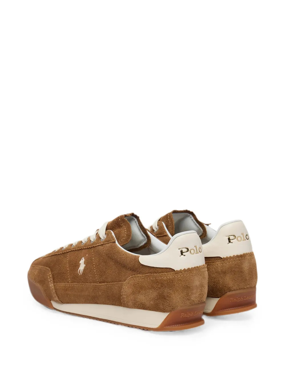 Polo Ralph Lauren Hester leather sneakers Bruin