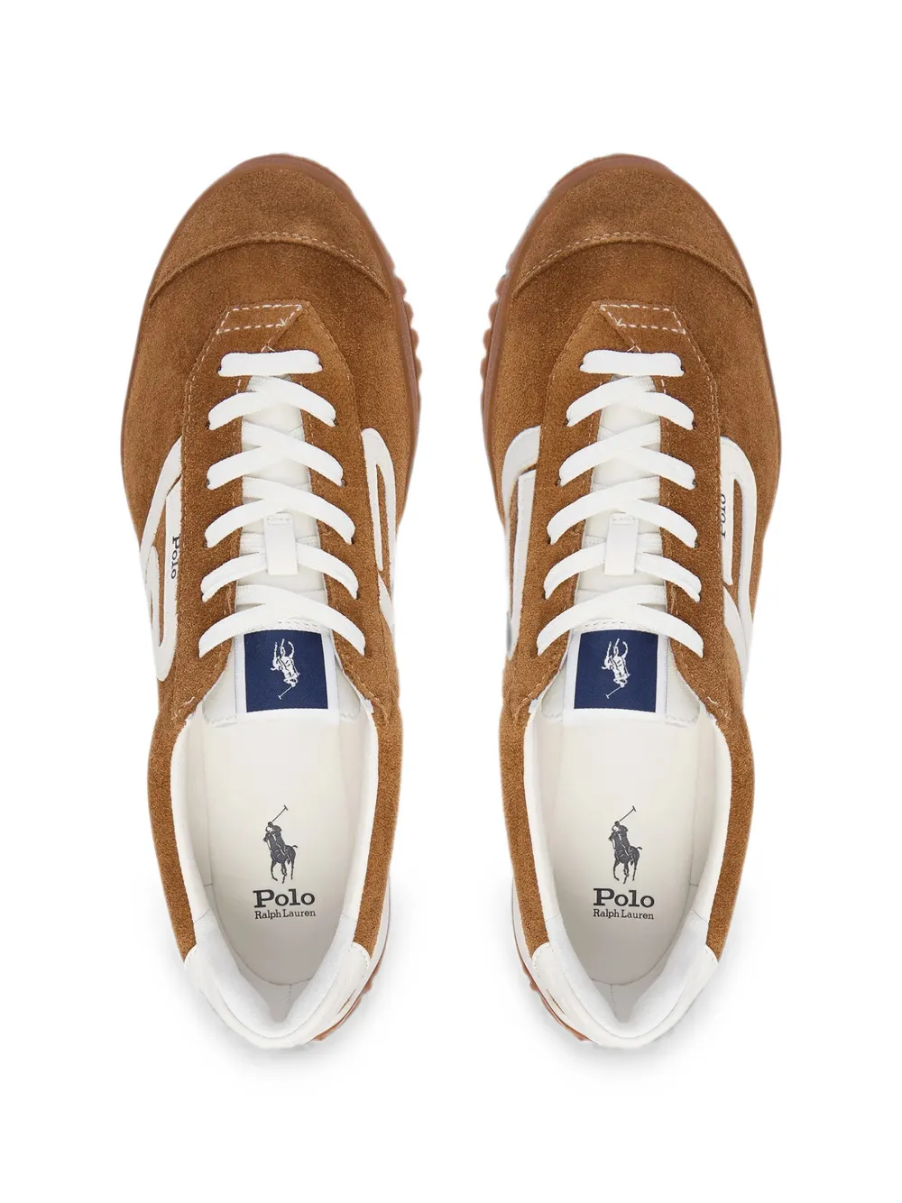 Polo Ralph Lauren logo-patch suede low-top sneakers Bruin