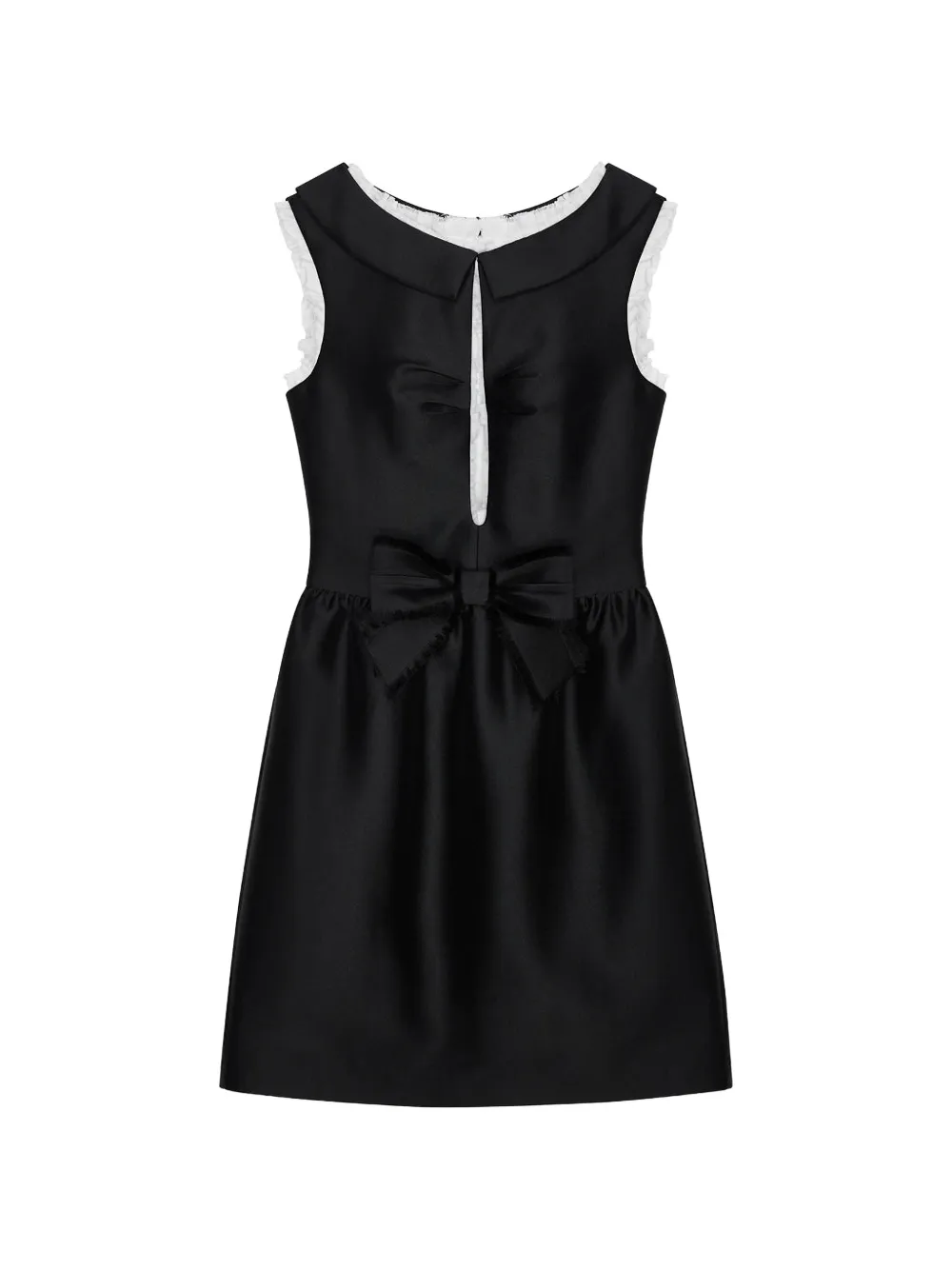 SHUSHU/TONG Minikleid mit Schleife - Schwarz