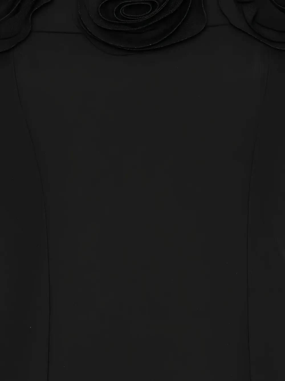 ROTATE BIRGER CHRISTENSEN Off-shoulder maxi-jurk Zwart