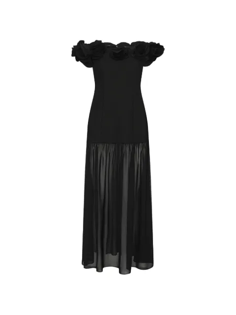 ROTATE BIRGER CHRISTENSEN vestido largo con estampado floral