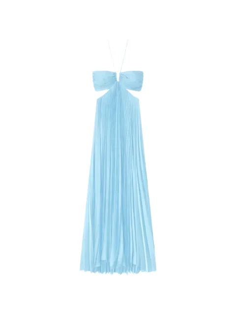 A.L.C. Moira cut-out pleated maxi dress