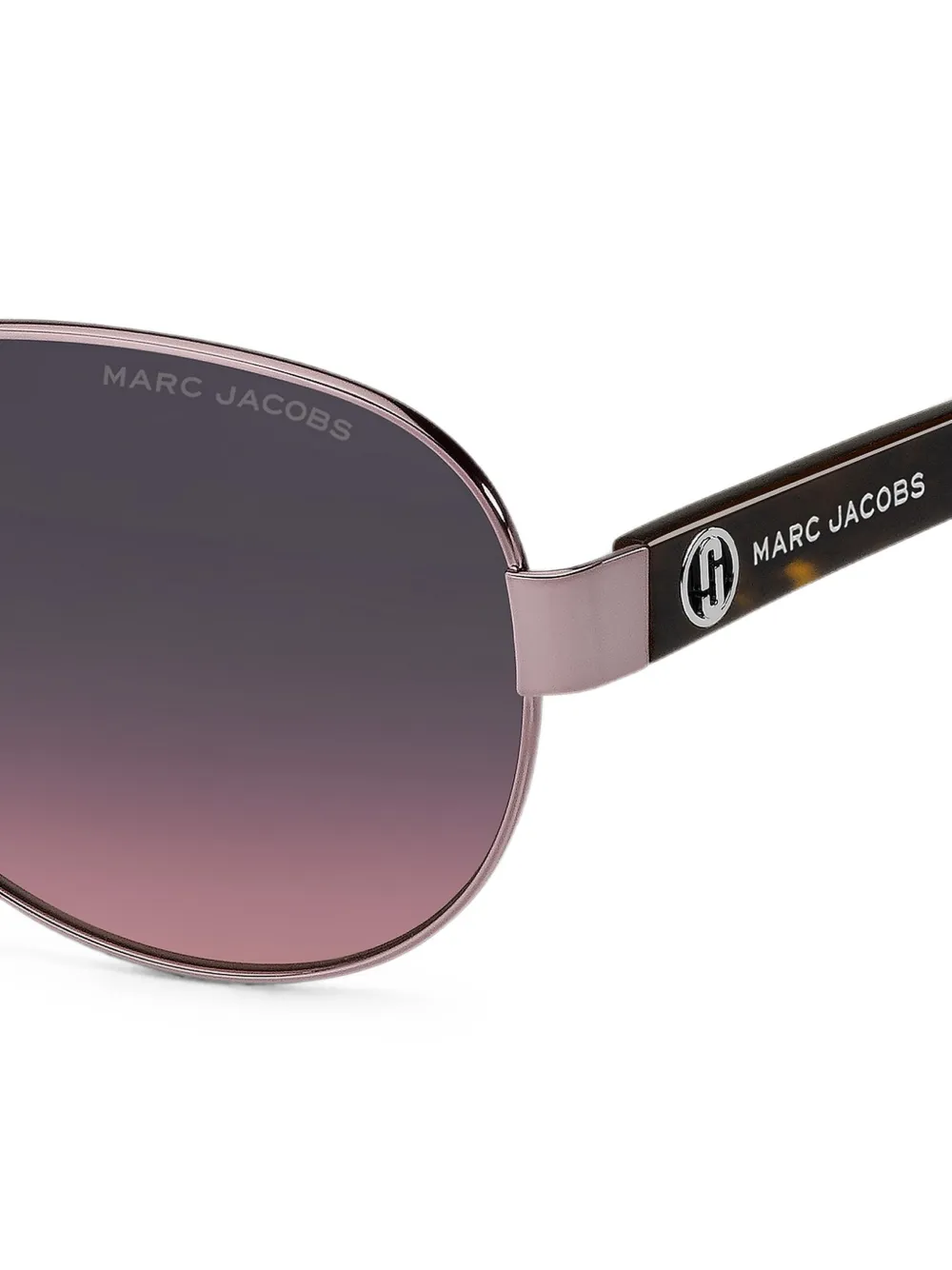 Marc Jacobs Eyewear Zonnebril met piloten montuur Paars