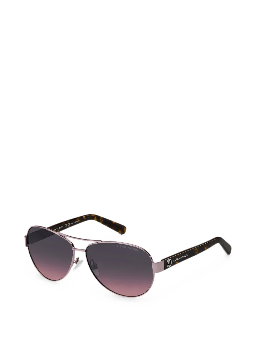 Marc Jacobs Eyewear Zonnebril met piloten montuur Paars
