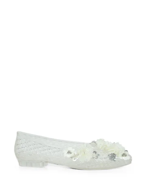 HEAVENLY JELLY Lily floral-appliqué ballet flats