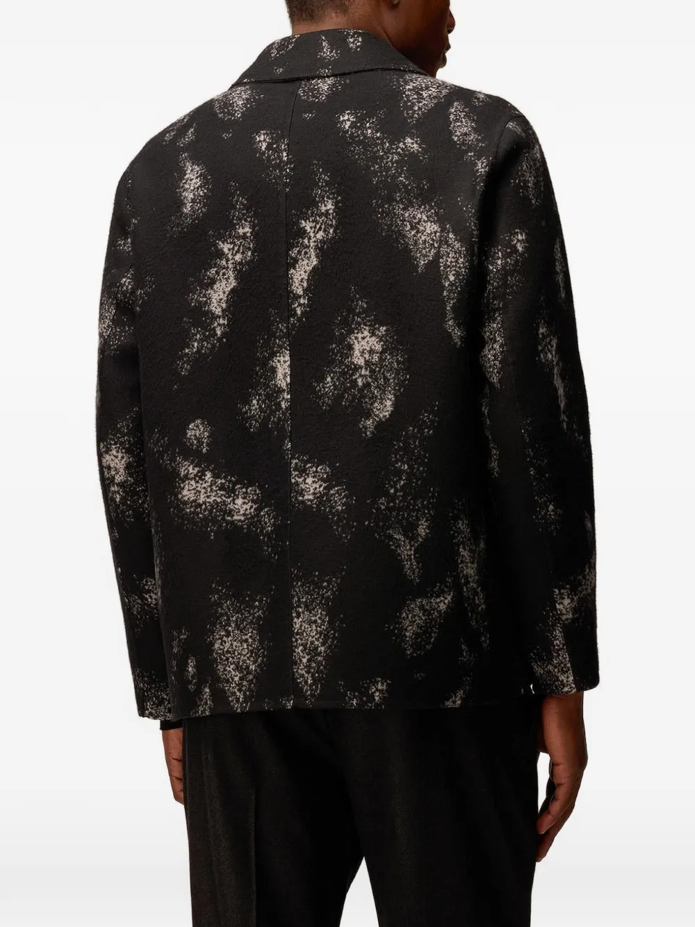 RETORI Jack met leren afwerking Zwart