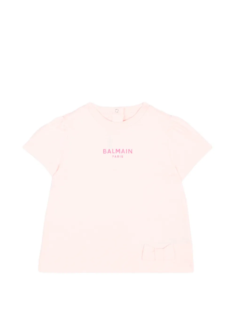Balmain Kids logo-print T-shirt - Rosa