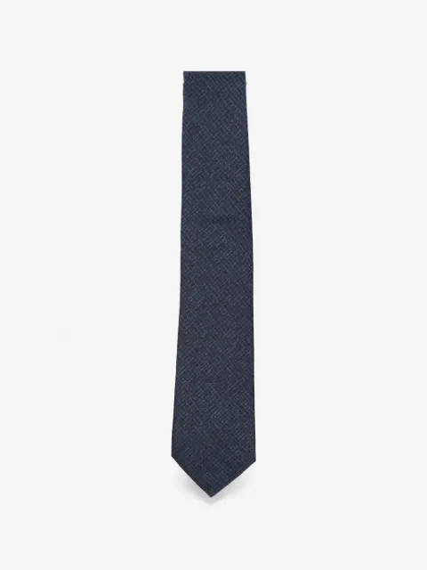 Canali geometric-pattern silk tie