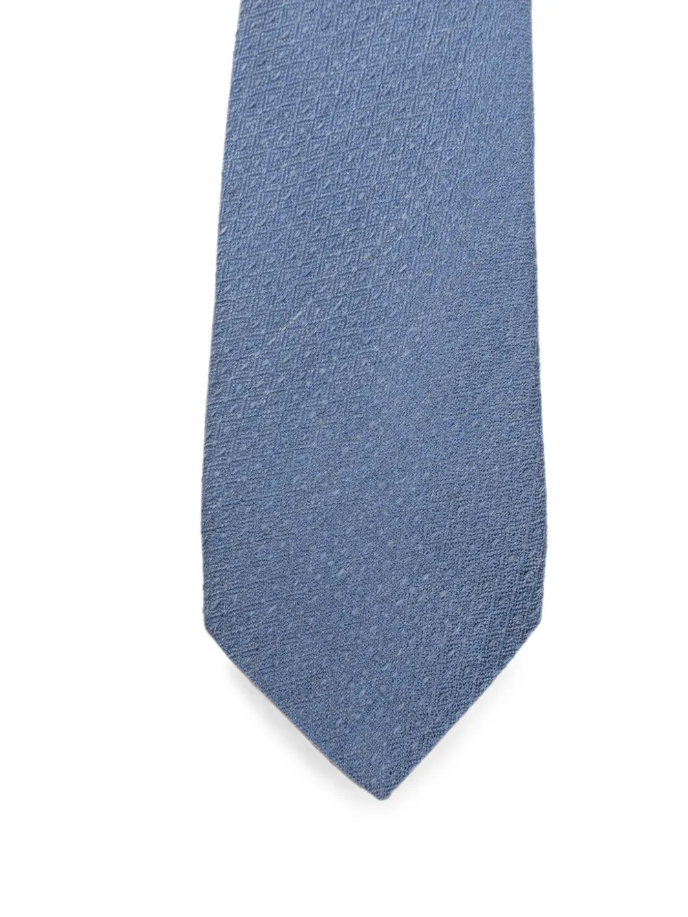Canali Geweven wollen stropdas Blauw